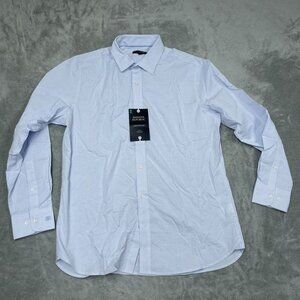 Banana Republic Slim Fit Stretch Poplin Shirt XL Comfort a0277